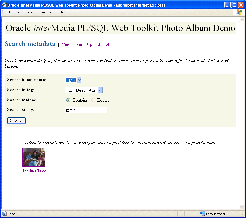 Description of search_metadata.gif follows Description of search_metadata.gif follows