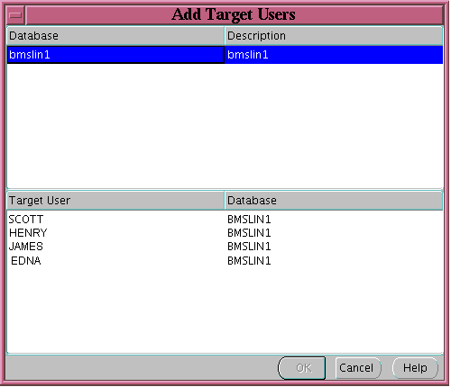 Description of 1206addtargetusrsfrdb.gif follows Description of 1206addtargetusrsfrdb.gif follows